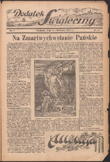 Dodatek świąteczny: tygodniowy dodatek do Gońca Nadwiślańskiego 1934.04.01 Nr14