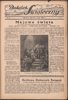 Dodatek Świąteczny: tygodniowy dodatek do Gońca Nadwiślańskiego 1934.05.20 Nr21