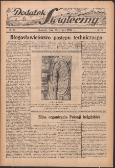 Dodatek Świąteczny: tygodniowy dodatek do Gońca Nadwiślańskiego 1934.07.29 Nr31