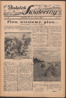 Dodatek Świąteczny: tygodniowy dodatek do Gońca Nadwiślańskiego 1934.08.12 Nr33