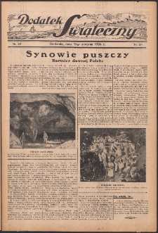 Dodatek Świąteczny: tygodniowy dodatek do Gońca Nadwiślańskiego 1934.08.19 Nr34