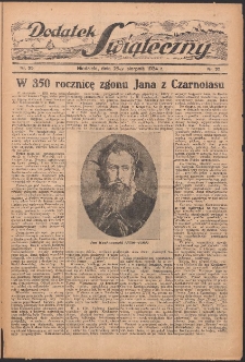 Dodatek Świąteczny: tygodniowy dodatek do Gońca Nadwiślańskiego 1934.08.26 Nr35