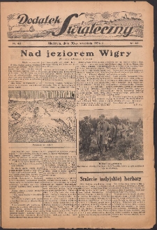 Dodatek Świąteczny: tygodniowy dodatek do Gońca Nadwiślańskiego 1934.09.30 Nr40