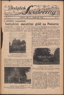 Dodatek Świąteczny: tygodniowy dodatek do Gońca Nadwiślańskiego 1934.10.07 Nr41