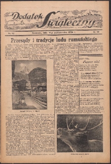 Dodatek Świąteczny: tygodniowy dodatek do Gońca Nadwiślańskiego 1934.10.14 Nr42