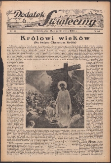 Dodatek Świąteczny: tygodniowy dodatek do Gońca Nadwiślańskiego 1934.10.28 Nr44