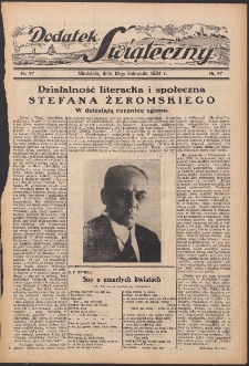 Dodatek Świąteczny: tygodniowy dodatek do Gońca Nadwiślańskiego 1934.11.18 Nr47