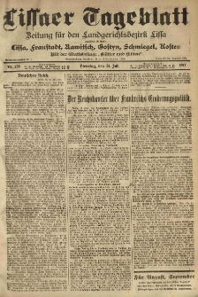 Lissaer Tageblatt. 1917.07.31 Nr.176