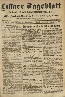 Lissaer Tageblatt. 1917.08.14 Nr.188