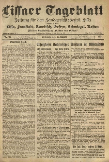 Lissaer Tageblatt. 1917.08.22 Nr.195