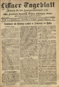 Lissaer Tageblatt. 1917.08.23 Nr.196