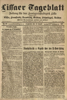 Lissaer Tageblatt. 1917.08.25 Nr.198