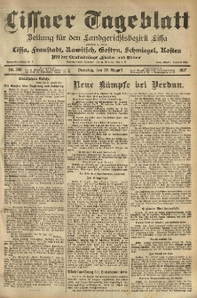 Lissaer Tageblatt. 1917.08.28 Nr.200