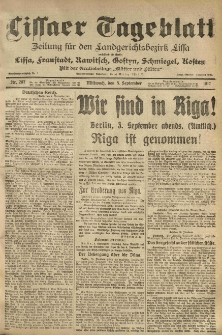 Lissaer Tageblatt. 1917.09.05 Nr.207
