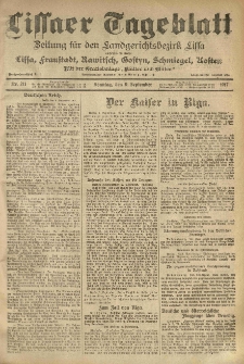 Lissaer Tageblatt. 1917.09.09 Nr.211