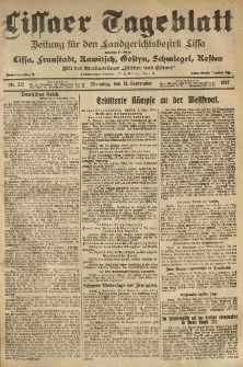 Lissaer Tageblatt. 1917.09.11 Nr.212