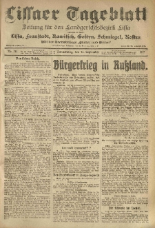Lissaer Tageblatt. 1917.09.13 Nr.214
