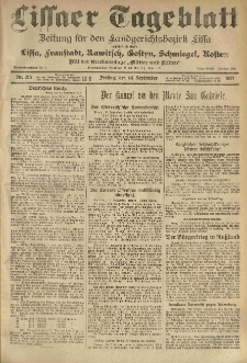 Lissaer Tageblatt. 1917.09.14 Nr.215