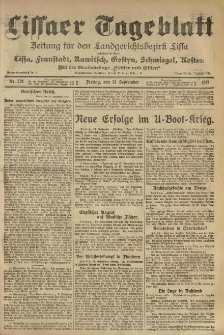 Lissaer Tageblatt. 1917.09.21 Nr.221