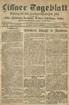 Lissaer Tageblatt. 1917.09.22 Nr.222