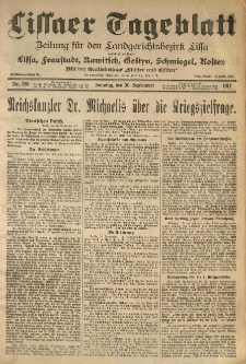 Lissaer Tageblatt. 1917.09.30 Nr.229