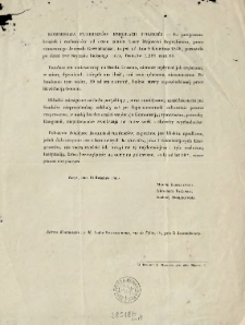 Kommissija Fundusz&oacute;w Emigracii Polski&eacute;j [Inc.:] " Po przejrzeniu książek i rachunk&oacute;w od czasu zdania kassy Majorowi Roguskiemu ..."