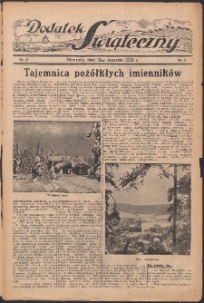 Dodatek Świąteczny: tygodniowy dodatek do Gońca Nadwiślańskiego 1935.01.13 Nr2