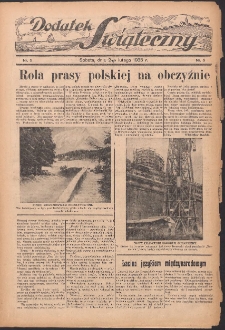Dodatek Świąteczny: tygodniowy dodatek do Gońca Nadwiślańskiego 1935.02.02 Nr5