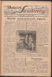 Dodatek Świąteczny: tygodniowy dodatek do Gońca Nadwiślańskiego 1935.02.10 Nr6