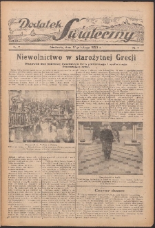 Dodatek Świąteczny: tygodniowy dodatek do Gońca Nadwiślańskiego 1935.02.17 Nr7