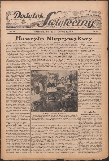 Dodatek Świąteczny: tygodniowy dodatek do Gońca Nadwiślańskiego 1935.04.28 Nr17