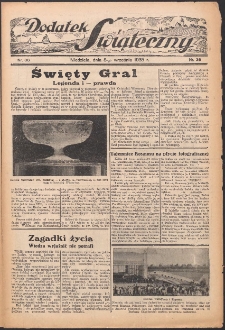 Dodatek Świąteczny: tygodniowy dodatek do Gońca Nadwiślańskiego 1935.09.08 Nr36