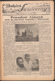 Dodatek Świąteczny: tygodniowy dodatek do Gońca Nadwiślańskiego 1935.09.15 Nr37