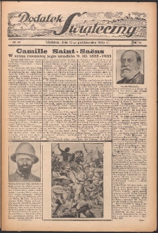 Dodatek Świąteczny: tygodniowy dodatek do Gońca Nadwiślańskiego 1935.10.13 Nr41