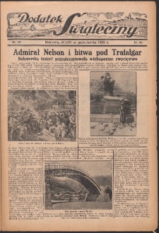 Dodatek Świąteczny: tygodniowy dodatek do Gońca Nadwiślańskiego 1935.10.20 Nr42