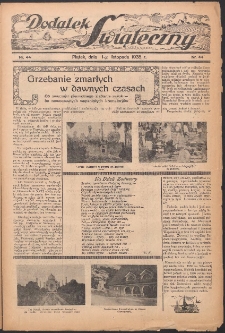Dodatek Świąteczny: tygodniowy dodatek do Gońca Nadwiślańskiego 1935.11.01 Nr44