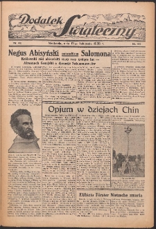 Dodatek Świąteczny: tygodniowy dodatek do Gońca Nadwiślańskiego 1935.11.17 Nr46
