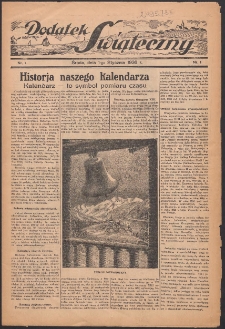 Dodatek Świąteczny: tygodniowy dodatek do Gońca Nadwiślańskiego 1936.01.01 Nr1