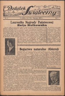 Dodatek Świąteczny: tygodniowy dodatek do Gońca Nadwiślańskiego 1936.01.12 Nr3