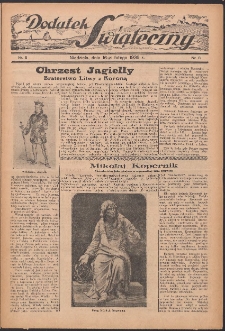 Dodatek Świąteczny: tygodniowy dodatek do Gońca Nadwiślańskiego 1936.02.16 Nr8