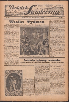 Dodatek Świąteczny: tygodniowy dodatek do Gońca Nadwiślańskiego 1936.04.05 Nr15