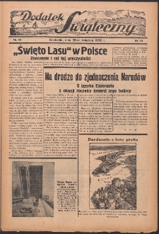Dodatek Świąteczny: tygodniowy dodatek do Gońca Nadwiślańskiego 1936.04.26 Nr18