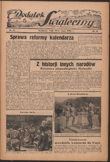 Dodatek Świąteczny: tygodniowy dodatek do Gońca Nadwiślańskiego 1936.07.26 Nr31