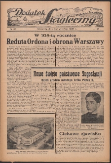 Dodatek Świąteczny: tygodniowy dodatek do Gońca Nadwiślańskiego 1936.09.06 Nr37