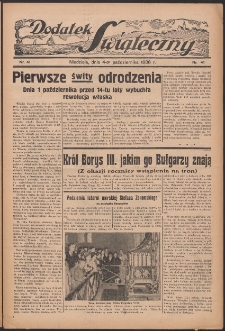 Dodatek Świąteczny: tygodniowy dodatek do Gońca Nadwiślańskiego 1936.10.04 Nr41
