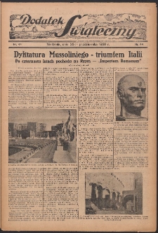 Dodatek Świąteczny: tygodniowy dodatek do Gońca Nadwiślańskiego 1936.10.25 Nr44