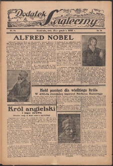 Dodatek Świąteczny: tygodniowy dodatek do Gońca Nadwiślańskiego 1936.12.13 Nr51