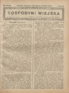 Gospodyni Wiejska: dodatek do „Poradnika Gospodarskiego” 1926.06.20 R.11 Nr24-25