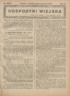 Gospodyni Wiejska: dodatek do „Poradnika Gospodarskiego” 1926.07.04 R.11 Nr26-27
