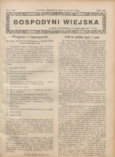 Gospodyni Wiejska: dodatek do „Poradnika Gospodarskiego” 1928.03.11 R.13 Nr11-12